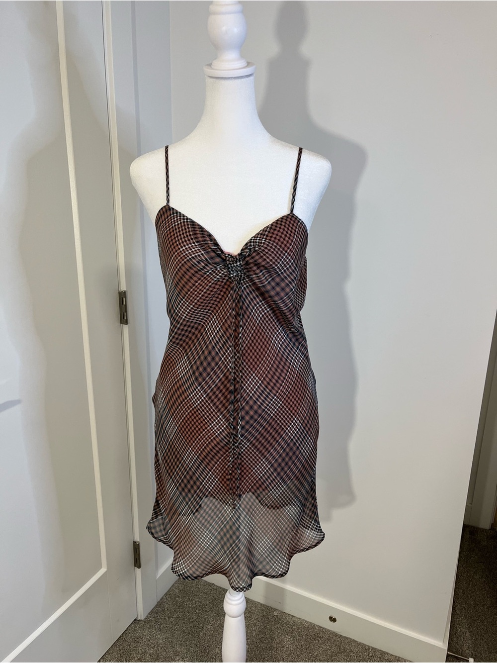 URBAN OUTFITTERS Plaid Spaghetti Strap Slip Dress -FREE SHIPPING on Bundles $95+